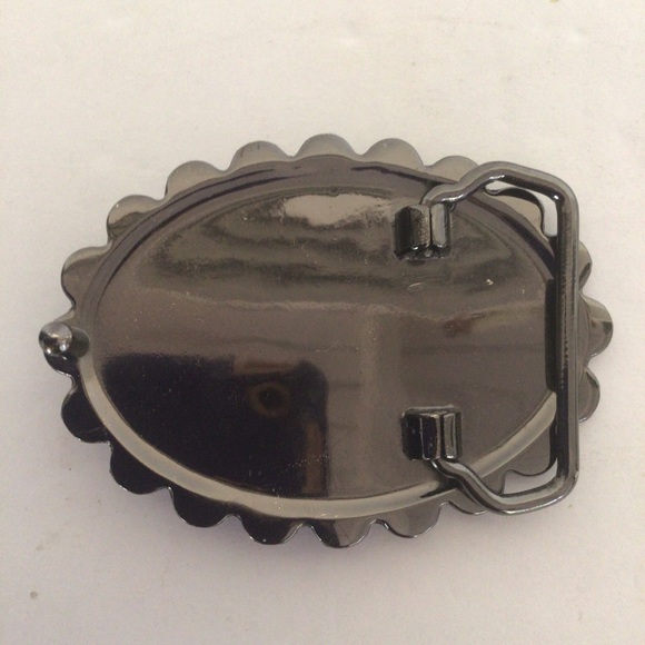 PETER NYGARD VINTAGE CRYSTAL AND SILVER BELT BUCKLE - Picture 6 of 6